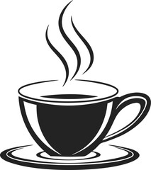 Cozy Hot Coffee Cup Design Featuring Steam and Warm Beverage Themes. Artistic Hot Coffee Cup Design Highlighting Morning Ritual and Aroma. Modern Hot Coffee Cup Design Showcasing Minimalist