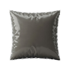 Obraz premium Gray Square Pillow on Transparent Background a 3D Rendering