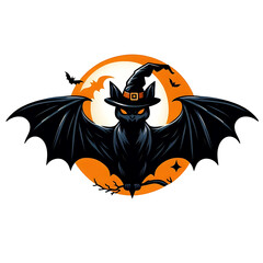 Black Halloween Bat Element Pattern