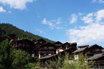 Scenery of Grimentz Village