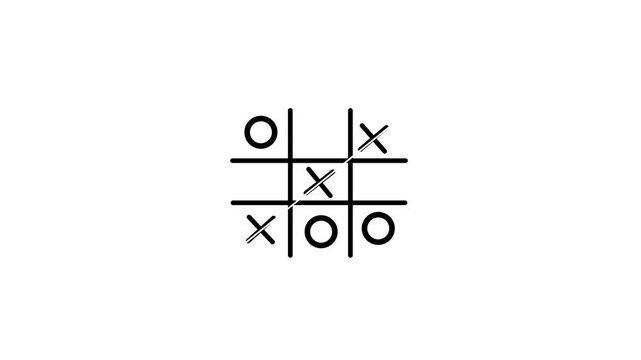 Game tic tact toe icon.