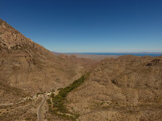 DESIERTO EN LAS MONTAÑAS DE LORETO BAJA CALIFORNIA SUR MEXICO