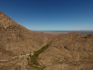 DESIERTO EN LAS MONTAÑAS DE LORETO BAJA CALIFORNIA SUR MEXICO