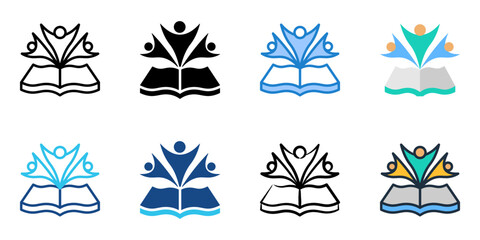 Obraz premium School Spirit icon set multiple style collection 