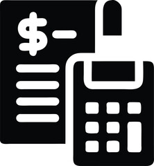 Accounting and finance icon illustration