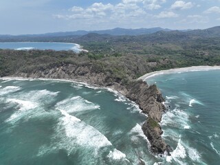 Samara beach peninsula coastline, Guanacaste, Costa Rica