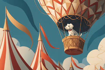01.020.001.179.u8969375333 A dog in a hot air balloon floating above a carni f9df478e-5aee-43b6-a198-82004cda25d6 3