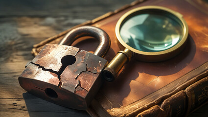 old lock and key