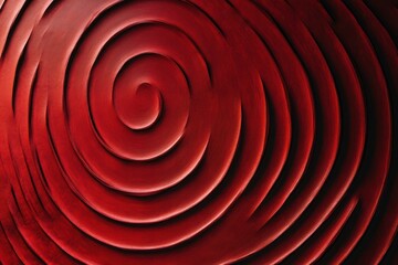 Graceful Red Fluid Circles Expanding in Rippling Motion. Abstract Background