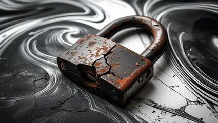 padlock and key