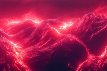 Abstract Molten Lava Red Fluid Liquid Texture. Abstract Background