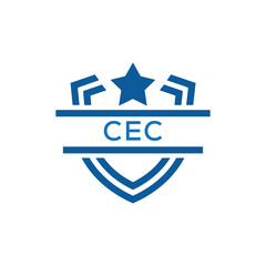 Dynamic Tech Logo Design with CEC Letters and Abstract Motion Elements &ndash; Modern Business Identity. CEC Letter Logo.
