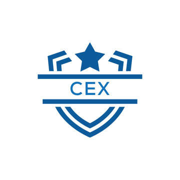 Dynamic Tech Logo Design with CEX Letters and Abstract Motion Elements &ndash; Modern Business Identity. CEX Letter Logo.
