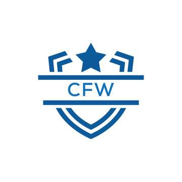 Dynamic Tech Logo Design with CFW Letters and Abstract Motion Elements &ndash; Modern Business Identity. CFW Letter Logo.
