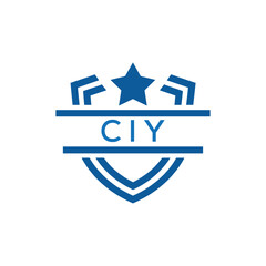 Dynamic Tech Logo Design with CIY Letters and Abstract Motion Elements – Modern Business Identity. CIY Letter Logo.
