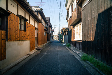 Quiet Local Neighborhood in Japan with Traditional Houses