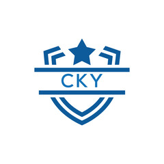Dynamic Tech Logo Design with CKY Letters and Abstract Motion Elements – Modern Business Identity. CKY Letter Logo.
