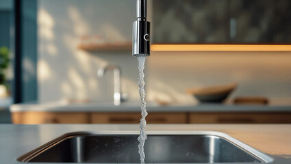 faucet in a bathroom