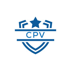 Dynamic Tech Logo Design with CPV Letters and Abstract Motion Elements – Modern Business Identity. CPV Letter Logo.
