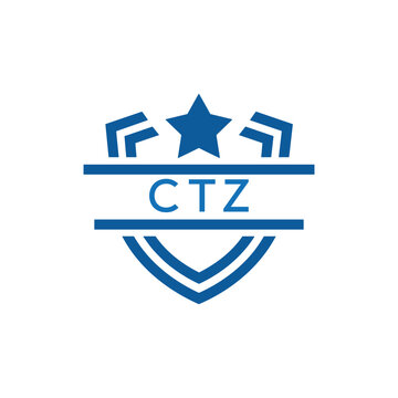 Dynamic Tech Logo Design with CTZ Letters and Abstract Motion Elements &ndash; Modern Business Identity. CTZ Letter Logo.
