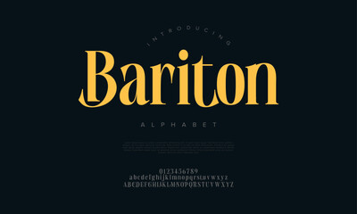 Elegant serif alphabet with bold presence, perfect for luxury and editorial designs