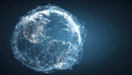 Abstract digital globe