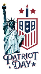 Fototapeta premium Colorful Patriot Day Vector Art – Vibrant Tribute Designs for 9/11