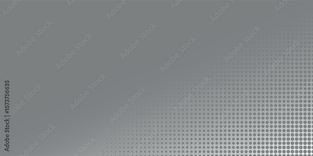 Poster gray vector halftone gradient texture. simple gray dots background illustration.