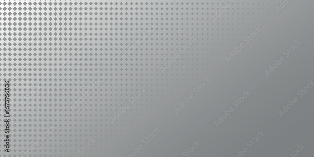 Poster modern gray square dotted background with gray gradient.