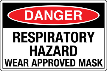 Fototapeta premium OSHA Safety Signs Marking Lab...