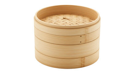 Traditional Bamboo Steamer for Cooking.