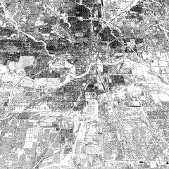 Naklejka premium 3D illustration of city and urban in Indianapolis USA