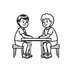 elderly couple in cafe