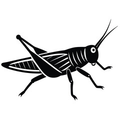 Grashoper vector silhouette Single collection 