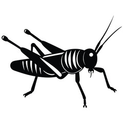 Grashoper vector silhouette Single collection 