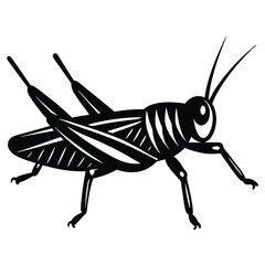 Grashoper vector silhouette Single collection 