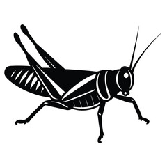 Grashoper vector silhouette Single collection 