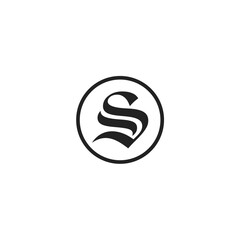 S Logo. S Letter Icon Design Vector