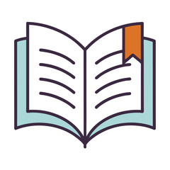 National Book Lovers Day, Open Book: Minimal Vector

