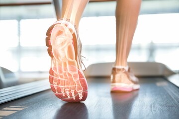 Jogger experiencing ankle pain