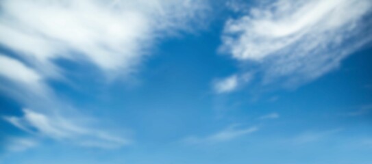 Panoramic view of sky with white clouds