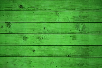 Green wooden planks background
