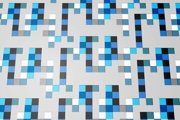 Technical background with squares