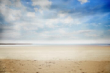 Scenic view of shore at beach
