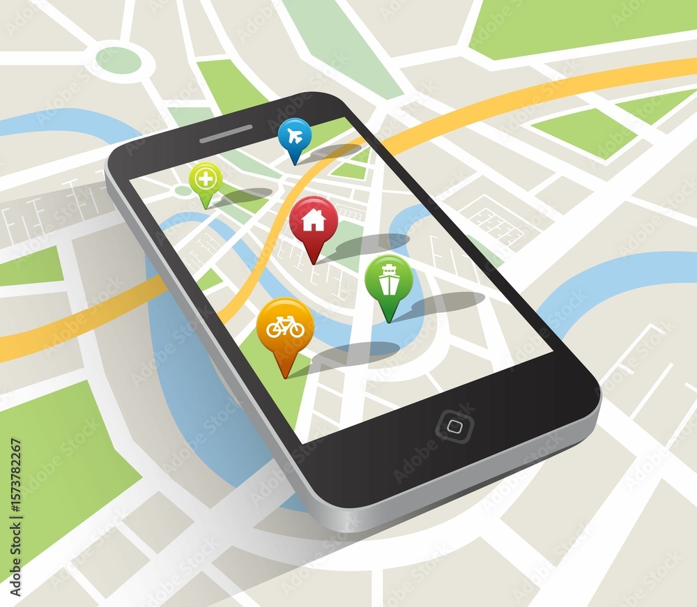 Poster navigation pointers on mobile phone screen