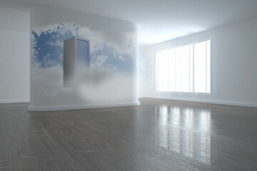 Splash showing server tower