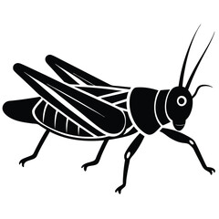 Grashoper vector silhouette Single collection 