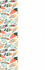 Composite image of lcolorful leaf pattern © vectorfusionart