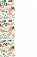  Composite image of lcolorful leaf pattern © vectorfusionart