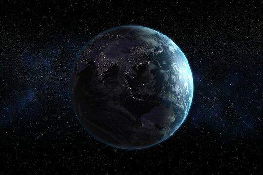 Fototapeta Satellite view of planet earth
